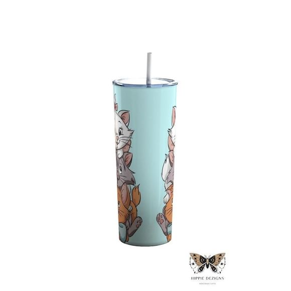 The Aristocats 20oz Steel Tumbler With Lid & Straw - Picture 8 of 14